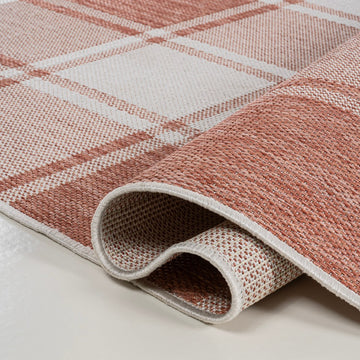 Sabine Traditional Farmhouse Bold Gingham Area Rug